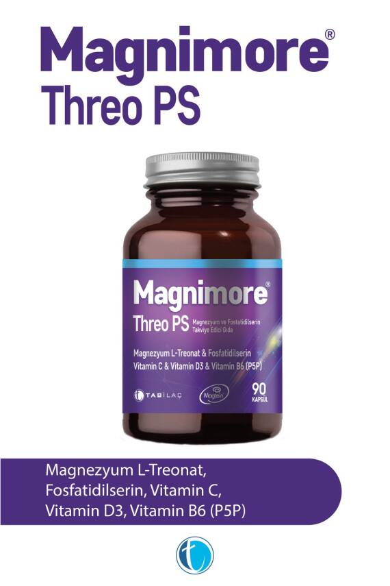 Magnimore Threo Ps Magnezyum 90 Bitkisel Kapsül L-treonat Fosfatidilserin - 1