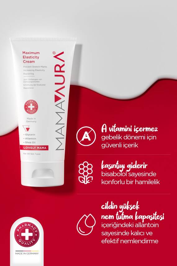 Mamaaura Hamileler Için Çatlak Önleyici - Maximum Elasticity Cream 150 ml - 3