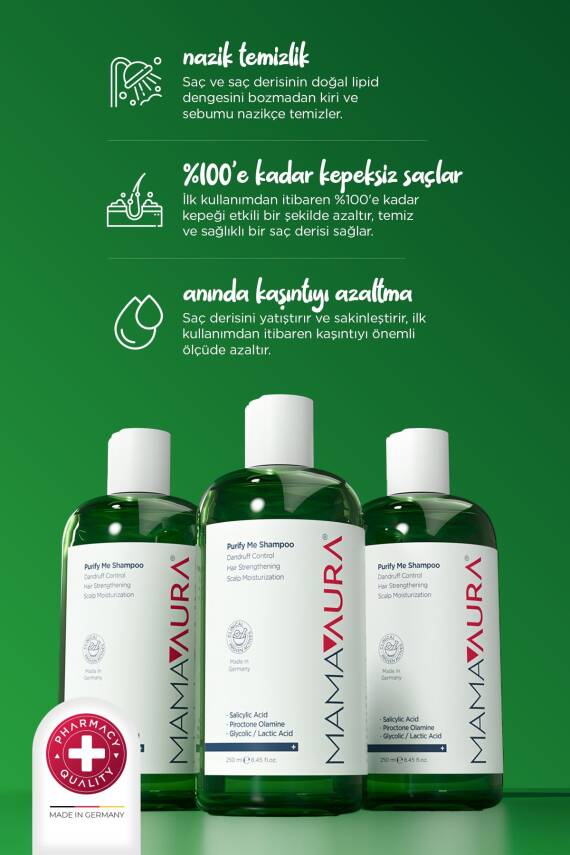 Mamaaura Kepek Karşıtı Şampuan - Purify Me Shampoo 250 Ml - 3