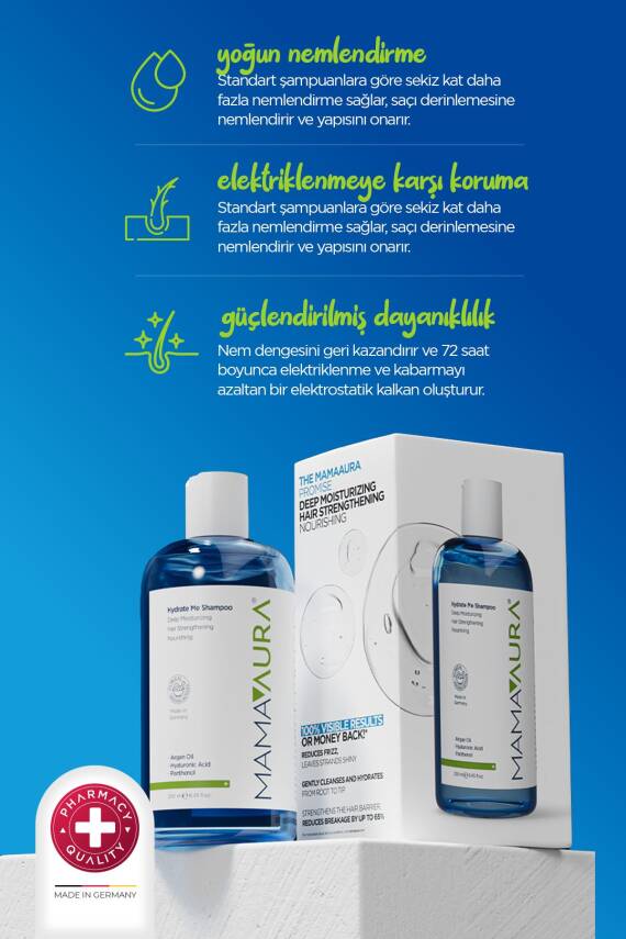 Mamaaura Nemlendirici Bakım Şampuanı - Hydrate Me Shampoo 250 ml - 3