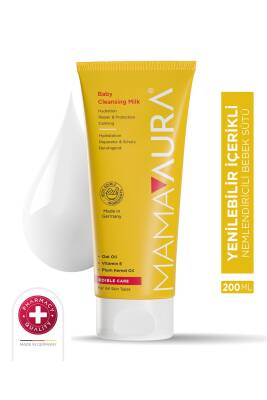 Mamaaura Temizleme Sütü %100 Yenilebilir Içerikli - Baby Cleansing Milk 200 ml - 1