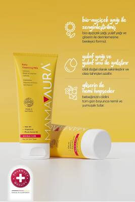 Mamaaura Temizleme Sütü %100 Yenilebilir Içerikli - Baby Cleansing Milk 200 ml - 3