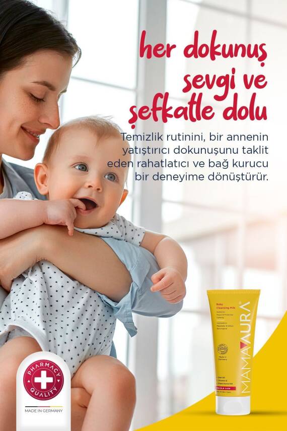 Mamaaura Temizleme Sütü %100 Yenilebilir Içerikli - Baby Cleansing Milk 200 ml - 4