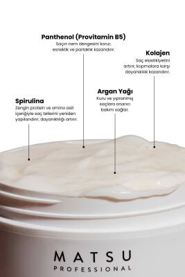 Matsu Boyalı Ve Hasar Görmüş Saçlar Için Yoğun Onarıcı Intensive Repair Saç Bakım Maskesi 350 ml - 3