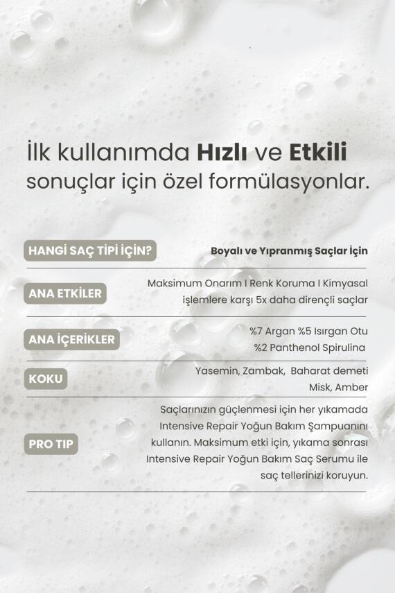 Matsu Boyalı Ve Hasar Görmüş Saçlar Için Yoğun Onarıcı Intensive Repair Saç Bakım Şampuanı 350 ml - 6