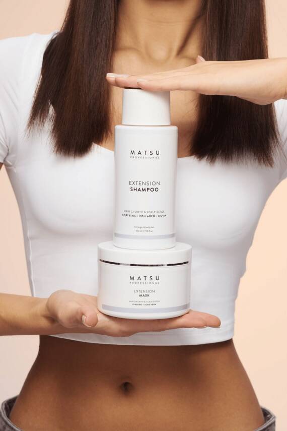 Matsu Yavaş Uzayan Saçlar Için Saç Derisini Güçlendiren Extension Hızlı Uzama Saç Bakım Maskesi 350 ml - 6