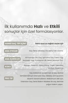 Matsu Yavaş Uzayan Saçlar Için Saç Derisini Güçlendiren Extension Hızlı Uzama Saç Bakım Şampuanı 350 ml - 5