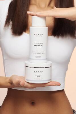 Matsu Yavaş Uzayan Saçlar Için Saç Derisini Güçlendiren Extension Hızlı Uzama Saç Bakım Şampuanı 350 ml - 6