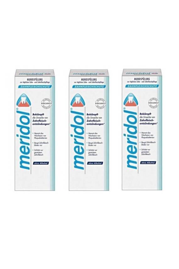 Meridol Diş Eti Bakımı Ağız Bakım Suyu 400 ml 3 Adet - 1