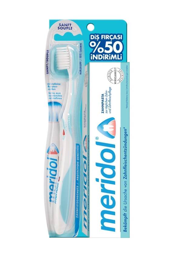 Meridol Diş Macunu Gum Health 75 ml-Diş Fırçası Soft - 1