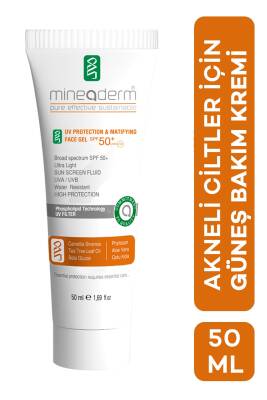 Mineaderm Akne Karşıtı Ve Matlaştırıcı Güneş Kremi Sp 50+/uv Protection & Matifying Face Gel Spf 50+ - mineaderm