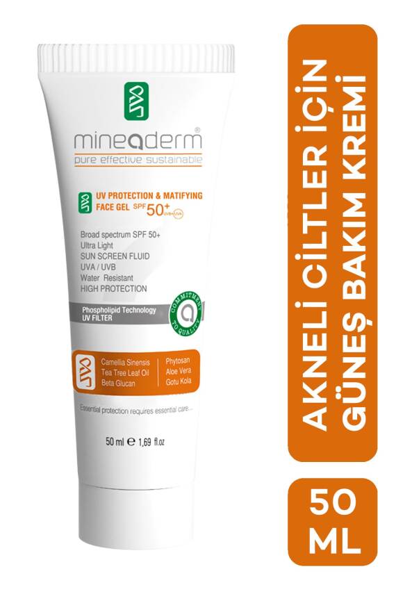 Mineaderm Akne Karşıtı Ve Matlaştırıcı Güneş Kremi Sp 50+/uv Protection & Matifying Face Gel Spf 50+ - 1