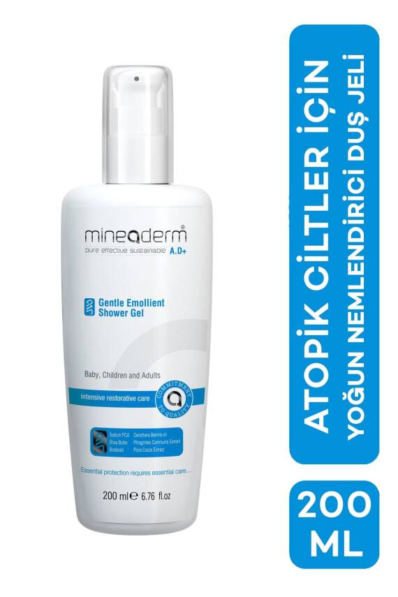 Mineaderm Aşırı Kuru Ciltler Için Nemlendirici Duş Jeli/a.d+ Gentle Emollient Shower Gel - 1