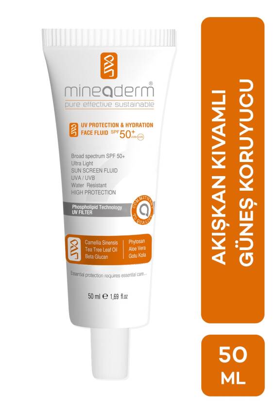 Mineaderm Karma Ve Normal Ciltler Için Akışkan Kıvamlı Güneş Koruyucu/uv Protection Hydration Face Fluid - 1