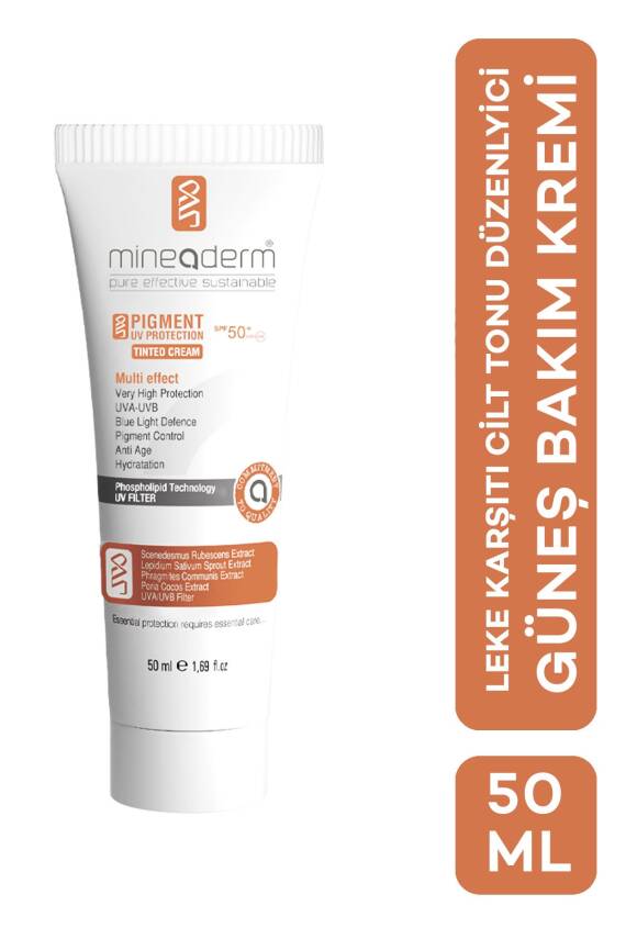Mineaderm Leke Karşıtı Renkli Güneş Kremi Spf 50+/pigment Uv Protection Tinted Cream Spf 50+ - 1