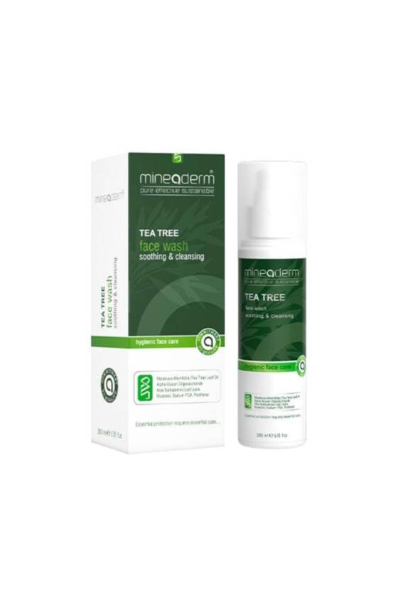 Mineaderm Tea Tree Face Wash-Yüz Yıkama Jeli 200ml - 1