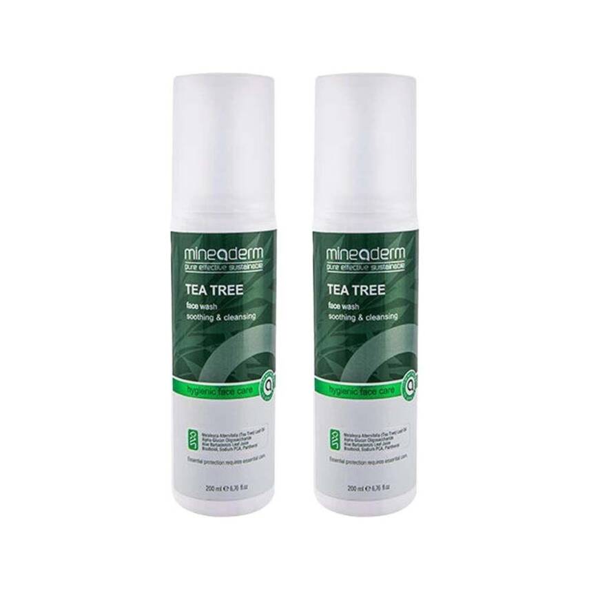 Mineaderm Tea Tree Yüz Yıkama Jeli 200ml x 2 Adet - 1