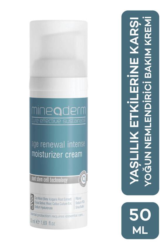 Mineaderm Yaşlılık Etkilerine Karşı Yoğun Nemlendirici Bakım Kremi/age Renewal Intense Moisturizer Cream - 1