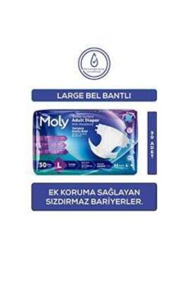 Moly Bel Bantlı Hasta Bezi Large 30'lu - Moly
