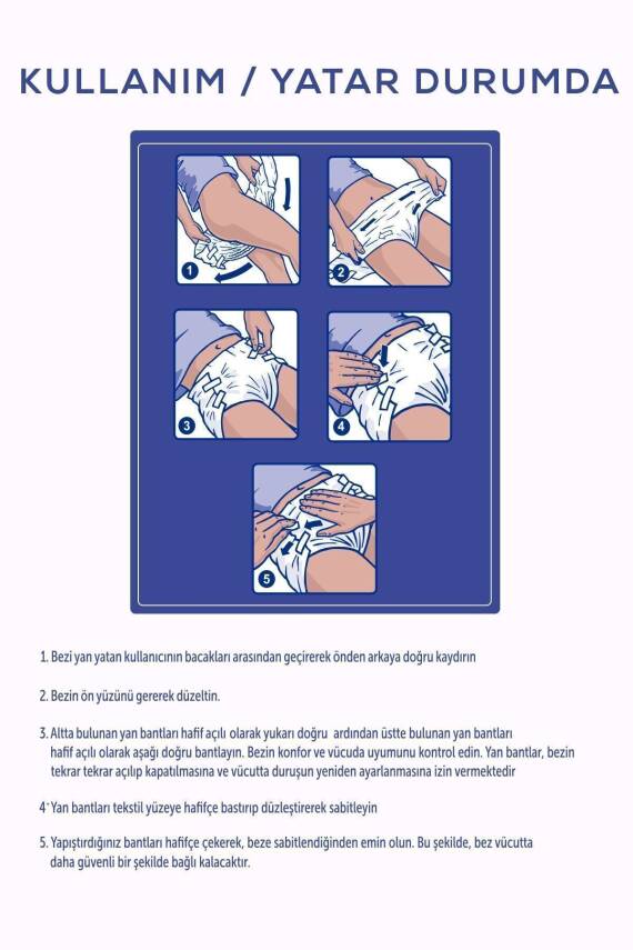 Moly Bel Bantlı Hasta Bezi XL 30'lu - 4