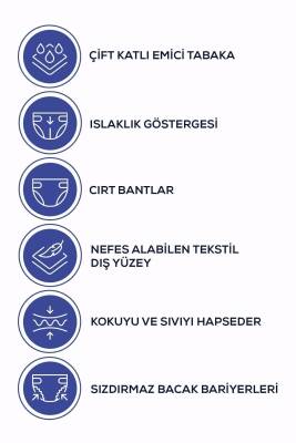 Moly Bel Bantlı Hasta Bezi Xlarge 30'lu X 3 Adet - 2