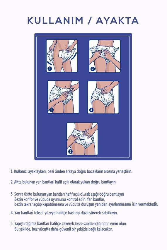 Moly Bel Bantlı Hasta Bezi Xlarge 30'lu X 3 Adet - 3