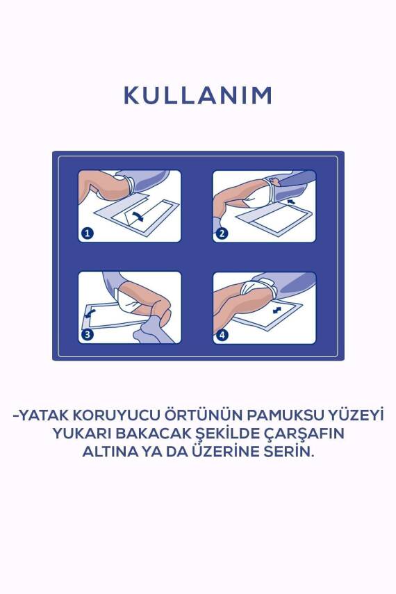 Moly Yatak Koruyucu Örtü 60x90cm 30'lu - 3