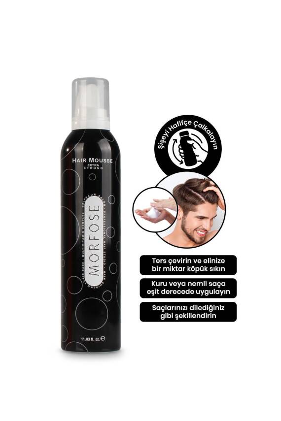 Morfose Extra Strong Saç Köpüğü 350 ml - 3