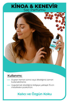 Morfose Kinoa ve Kenevir İçerikli Saç Parfümü 100 ml - 3