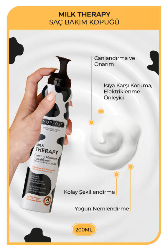 Morfose Milk Therapy Saç Köpüğü 200ml - 2
