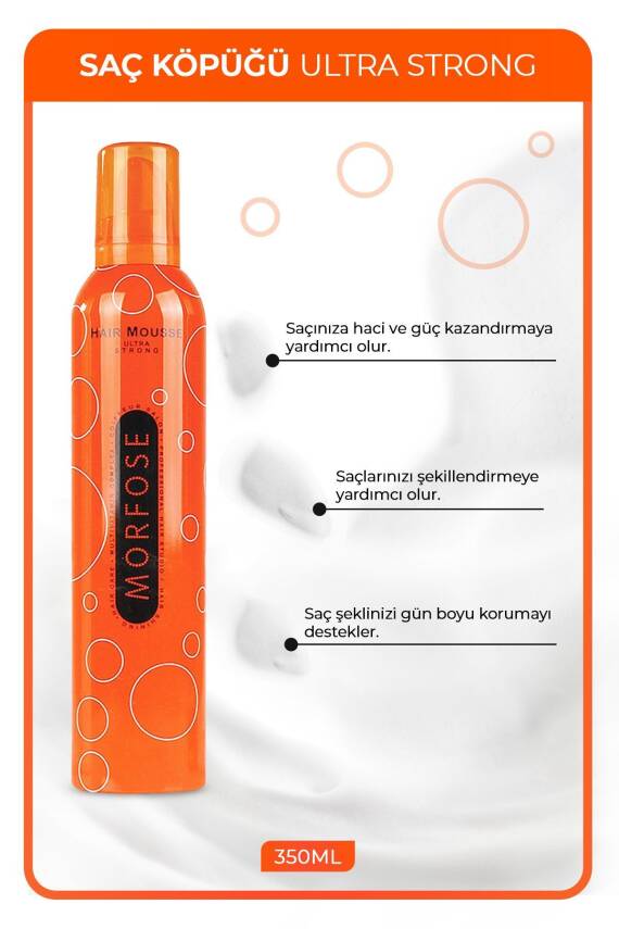 Morfose Ultra Strong Saç Köpüğü 350 ml - 2