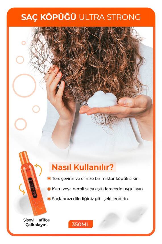 Morfose Ultra Strong Saç Köpüğü 350 ml - 3