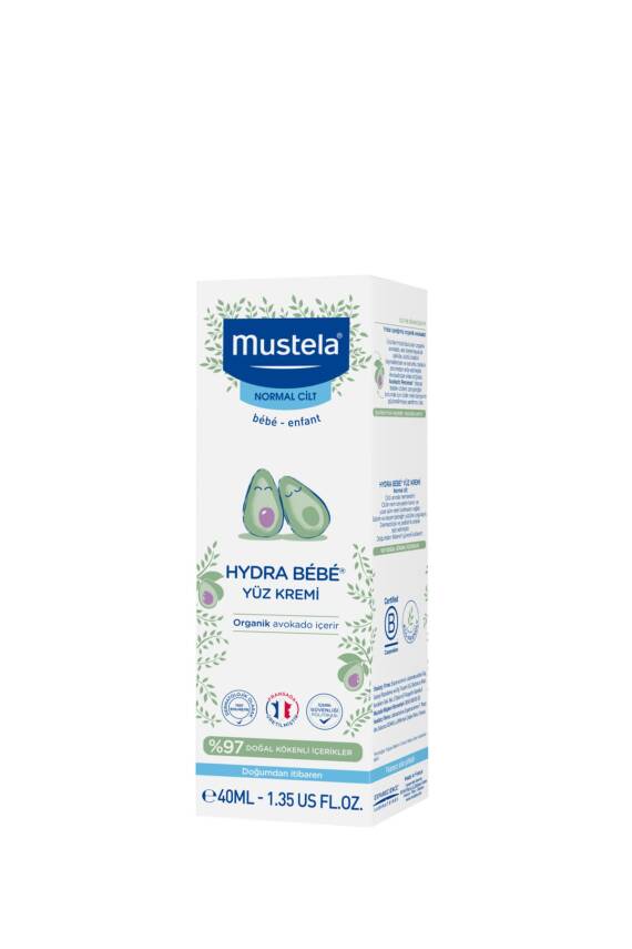 Mustela Hydra Bebe Organik Avokadolu Bebek Yüz Kremi 40ml - 1