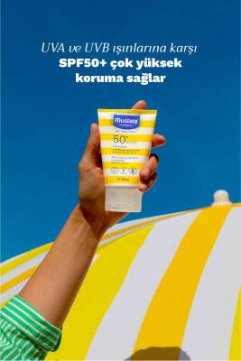 Mustela Spf 50 Yüksek Koruma Yüz Vücut Güneş Koruyucu Suya Dayanıklı Tüm Ciltler Bebek Çocuk Yetişkin 100ml - 3