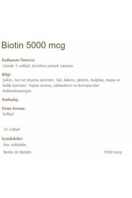 Nature's Bounty Biotin 5000 Mcg 72 Kapsül - 2