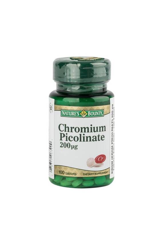 Nature's Bounty Chromium Picolinate 200 Mcg Takviye Edici Gıda 100 Tablet - 1