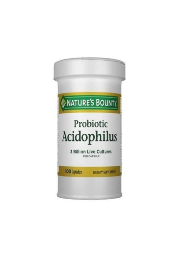 Nature's Bounty Probiotic Acidophilus With Pectin 100 Kapsül - 1