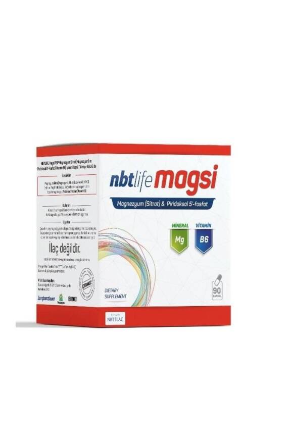 Nbt Life Magsi Mmagnezyum Sitrat Piridoksal 5 Fosfat 90 Kapsül - 1