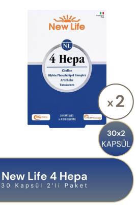 New Life 4 Hepa 30 Softgel 2'li Paket - New Life