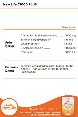 New Life C 1000 Plus 30 Tablet - 4