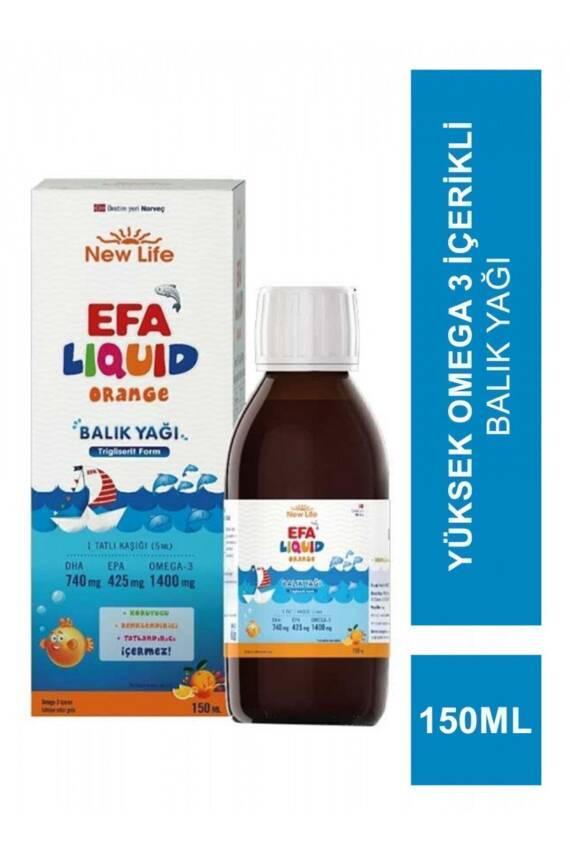 New Life Efa Liquid Orange 150 ml - 1
