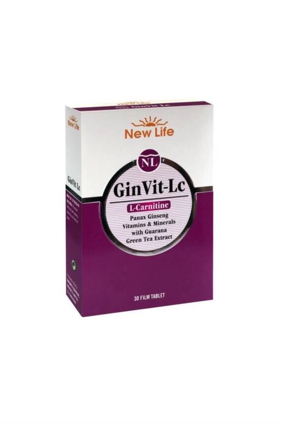 New Life GinVit-Lc L- Carnitine 30 Film Tablet - 1