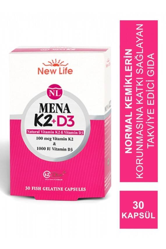 New Life Mena K2 D3 Vitamini 30 Kapsül - 1
