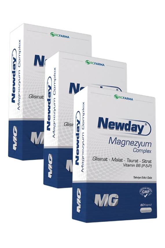 Newday Magnezyum Complex 60 Kapsül x 3 Adet - 1