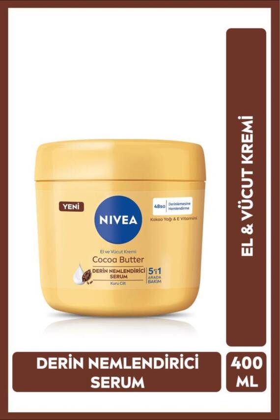 Nivea Cocoa Butter El Ve Vücut Bakım Kremi 400ml - 1