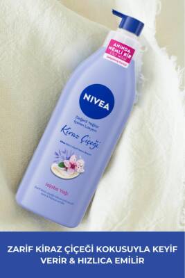 Nivea Değerli Yağlar Içeren Nemlendirici Vücut Losyonu 400ml, Kiraz Çiçeği, Jojoba Yağı, Kuru Cilt Tipleri - 2