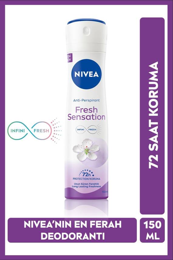 Nivea Fresh Sensation Bayan Deodorant 150Ml - 1