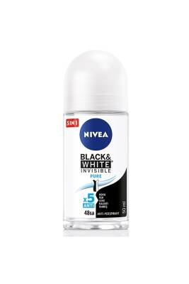 Nivea Invisible Pure Black White Kadın Deodorant Roll-On 50 ml - NIVEA