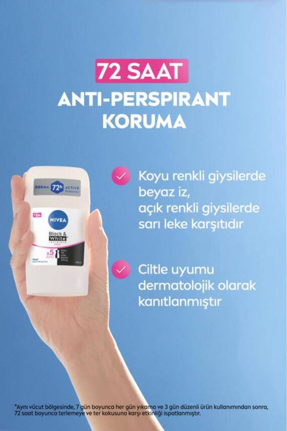 Nivea Kadın Stick Deodorant Black&white Invisible Clear 50ml, 72 Saat Anti-perspirant Ter Koruması - 2