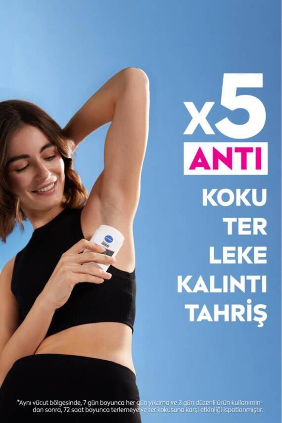 Nivea Kadın Stick Deodorant Black&white Invisible Clear 50ml, 72 Saat Anti-perspirant Ter Koruması - 3